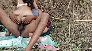 Desi Bhabhi Fingers And Fucks Outdoor With Huge Tits