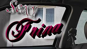 Taxi Driver Spots Stocking MILF's Bare Pussy Window Cleaning