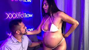 pregnant nightclub threesome wild rush part 1