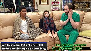 Dr. Aria Nicole Jerks Cum from Patient in Clinic Extraction 8!