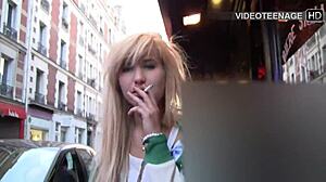 shy 18yo blonde vicky's nervous first porn casting interview