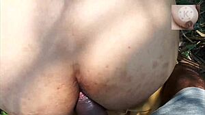 desi village bride licks ass before husband's outdoor anal creampie