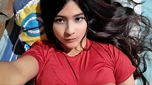 ex wife colombian curvy with huge tits rides dildo homemade
