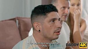 Daddy4k Blonde Sons Girlfriend Fucks Old Man Sofa