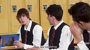 valentina nappi ignores class seducing student for freeuse facial in italian classroom