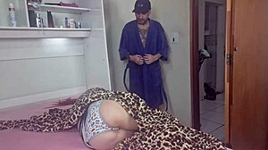 Stepdaughter Rides Stepdad's Cock Wild!