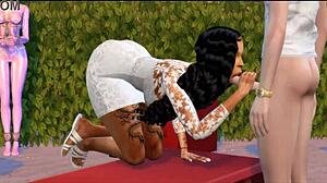 summer walker shakes big black ass outdoors bbc pounding