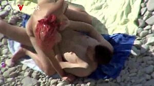 wanna see this curvy beach milf suck then take it doggy public?