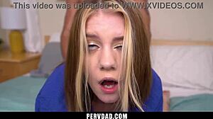 stepdaddy rams monster cock into slutty stepdaughter hard