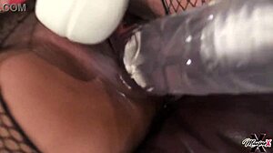 Maxine X blows Scott Rhodes then fucks her dildo hard