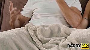 Daddy4k Blonde Sons Girlfriend Fucks Old Man Sofa