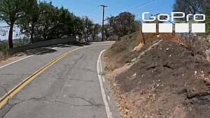 i turned on the blonde fuck doll machine ride