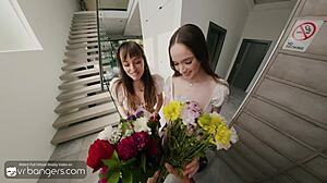 TEEN STEPSISTERS DOUBLE BLOWJOB AND RIDE SOLDIER'S HUGE COCK IN THREESOME??