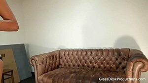 syrena lee gags deep on cock in casting
