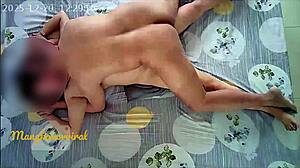 Hot Pinay Stepmom's Tight Shaved Pussy Licked. Monster Cock Fills Her in Scandal.