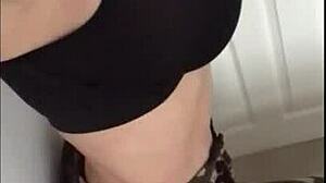 Horny british milf pops bubble ass shakes huge tits