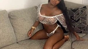 Ebony Divine Fat Ass Cosplay with Fake Tits Black Goddess!