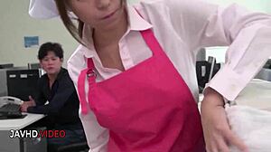 asian office lady chihiro akino gives me that hardcor blowjob creampie fantasy