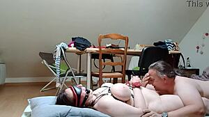Slave handcuffed caressed toyed to orgasm in total submission!