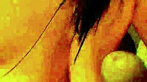 Vizinha's hot mouth swallows every drop of creamy load after deepthroat blowjob!