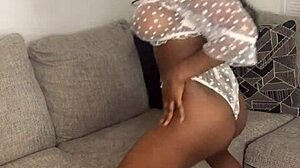 Ebony Divine Fat Ass Cosplay with Fake Tits Black Goddess!