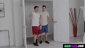 Desperate Step Moms Caught Raunchy in 4some Orgy