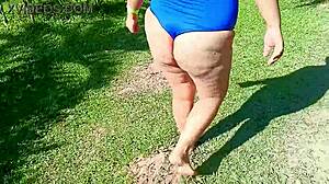 wanna see this venezuelan milf flash big tits outdoors for cuckold hubby at medellin camp?