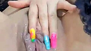 La coneja rabitquicky squirts multiple times with toy fingers 😍💦 blonde big tits machine!