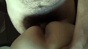 young guy bends over hot latina milf doggystyle in bedroom pov