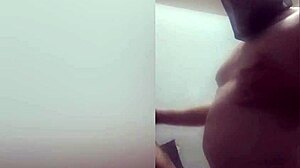 scary masked stepmom gets facefucked doggystyle then creamed on huge tits