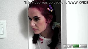 PETITE TEEN POUNDED HARD FOR FIRST SLUTTY REALITY CREAMPIE!