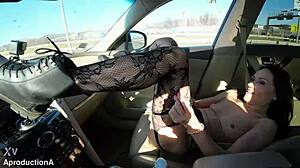 kristina grace squirts and pisses all over my car seats