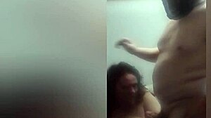 scary masked stepmom gets facefucked doggystyle then creamed on huge tits
