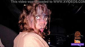 homemade halloween wife takes huge cock