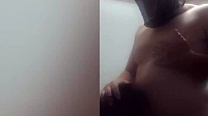 scary masked stepmom gets facefucked doggystyle then creamed on huge tits