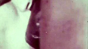 Vintage British gangbang binds hairy women in retro orgy