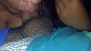 watch this submissive latina milf suck young cock hidden outdoors