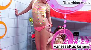 vanessa and natasha nice nude lesbian pussy licking in cage