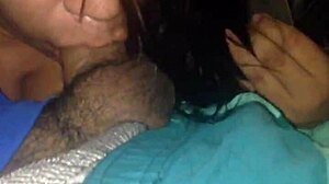 watch this submissive latina milf suck young cock hidden outdoors