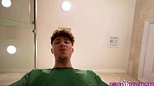 Talking penis scores mmf interracial 3some with stepmom doggystyle