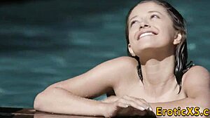 My pretty petite teen babe rides me hard for creampie lover bliss