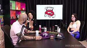 melissa leal's sensualcast transsexual sheer red compilation heats up