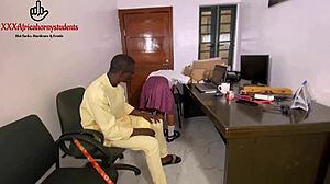 bad teacher personally fucks horny ebony student's wet pussy
