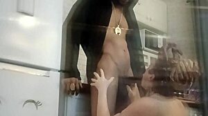 Can spicy ukrainian handle black cock slutting in kitchen?