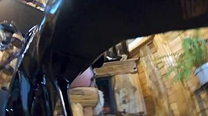 Milfycalla Delivers Deep Blowjob in Fur Coat and Shiny Boots