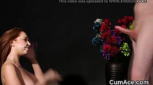 What if sexy centerfold slurps every facial cumshot?