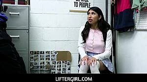 Liftergirl Penelope Woods Ass Fucked by Officer After Cavity Search