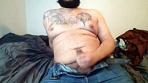 Chubby dude strokes fat monster cock better angled!
