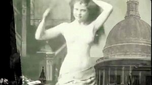 Vintage British gangbang binds hairy women in retro orgy