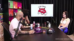 melissa leal's sensualcast transsexual sheer red compilation heats up